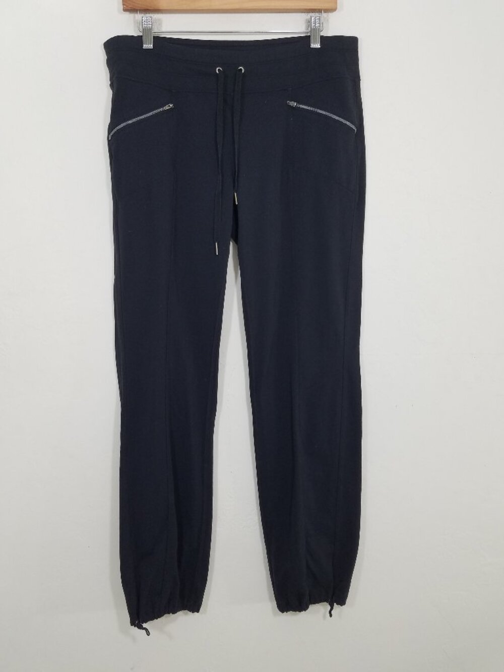Athleta Drawstring Waist Pants Black Size L